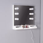 Wall Mounted USB Interface 4mm Mirror Wood Makeup Dressing Tables