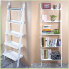 5 Layers 74.8'' Multifunctional Wooden Corner Bookshelf