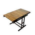 MDF Top Wooden Folding Dining Tables OEM Foldable 30.5" Height