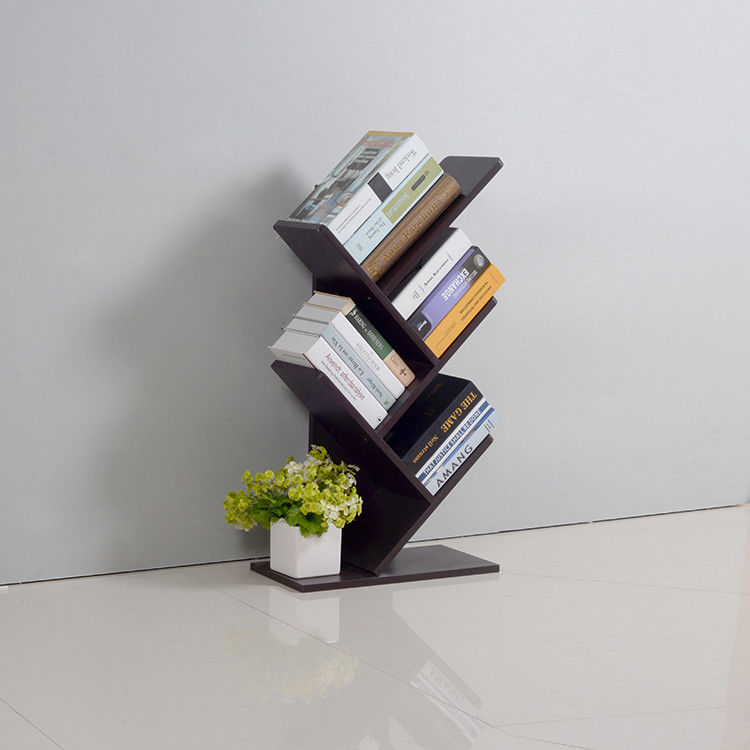 Fully Disassembled 32.68inch 7.5kg Trapezoidal Wood Corner Bookcase